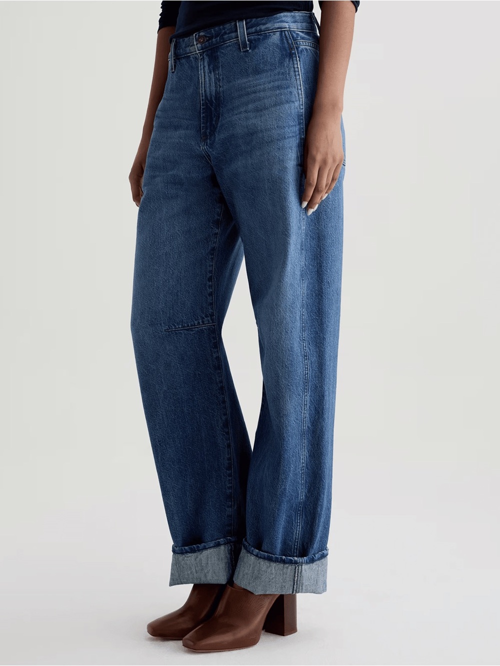 AG Jeans Mercer Cuffed High Rise Barrel In Nouveau Size 32